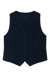 Fløjlsvest Med Knapper