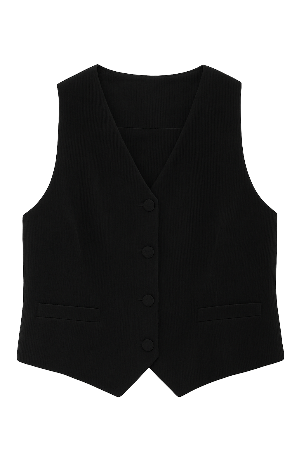 Fløjlsvest Med Knapper