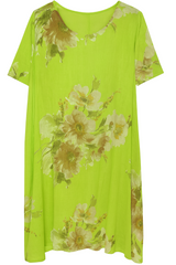 Kjole med blomsterprint - Brystmål 130cm - Bomuld