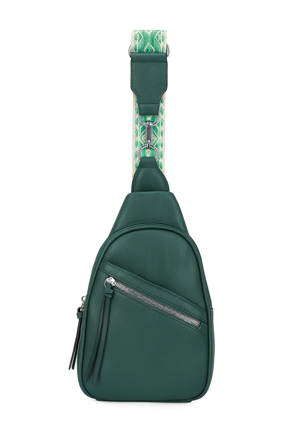 Crossbody rejsetaske med lynlås 20x7x30cm