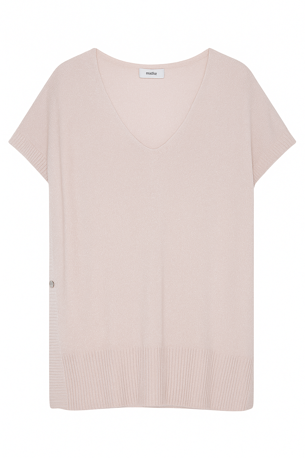 Strikvest med knap og lurex - Brystmål 140cm by Krone 1