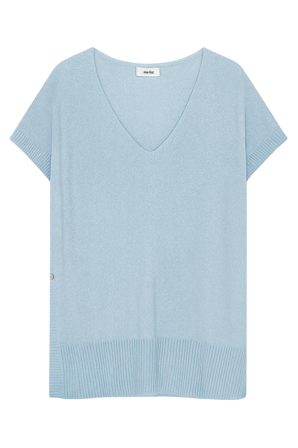 Strikvest med knap og lurex - Brystmål 140cm by Krone 1