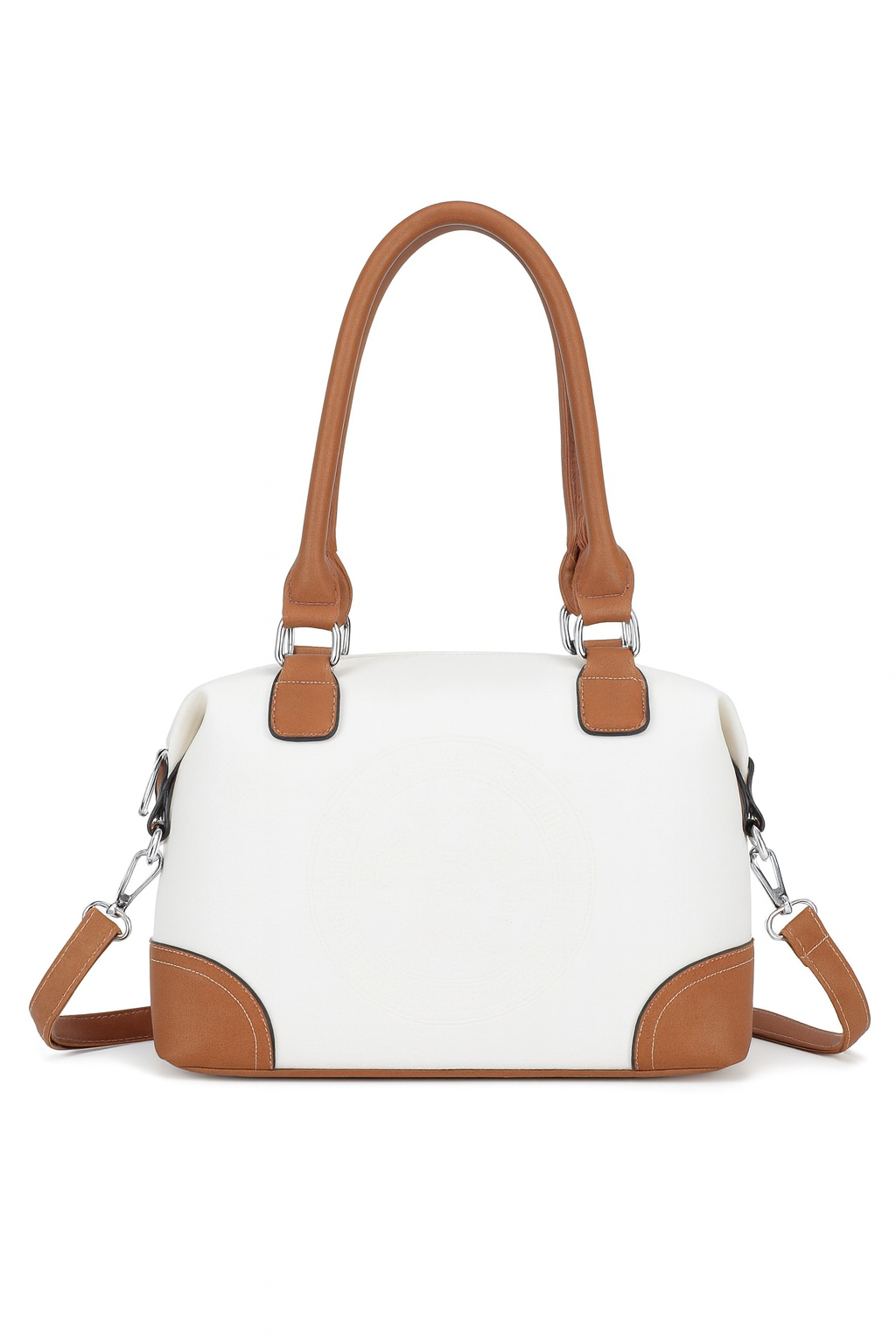 Taske med brune detaljer 28x15x20cm - Ingen returret