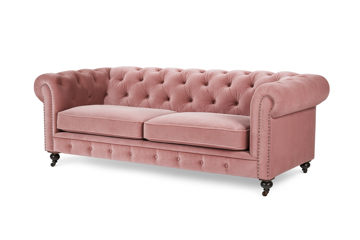 3-seater sofa Speranza roze velvet