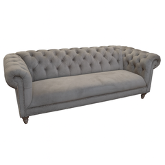 Sofa Silvia 3 seat natural velvet 216x85x77