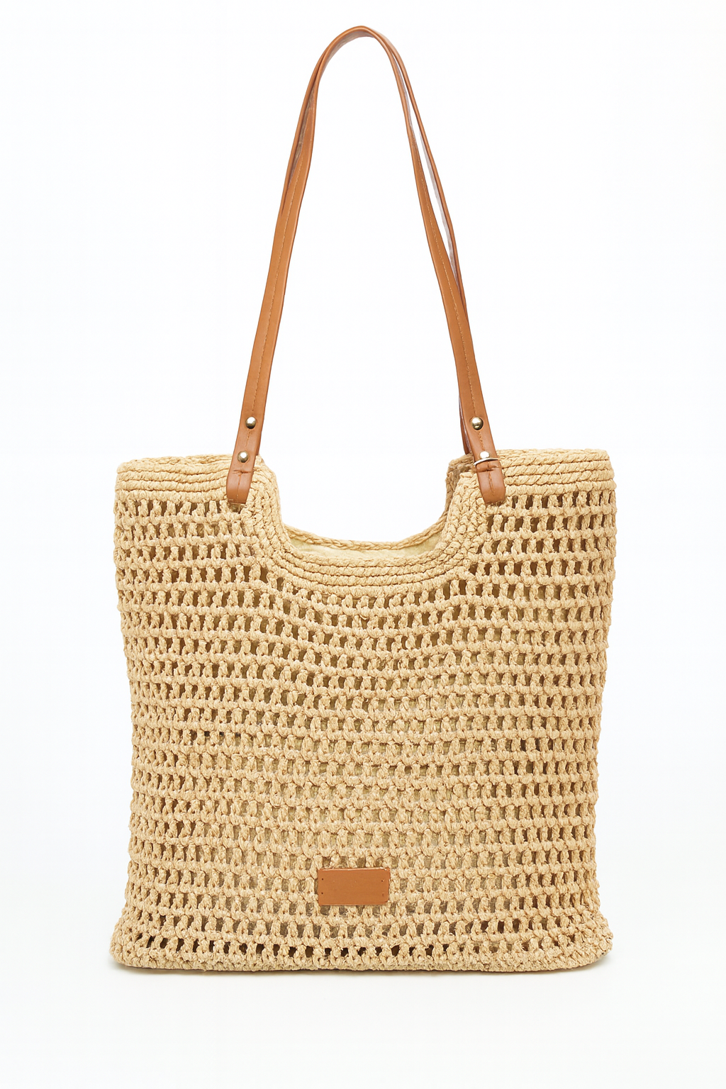 Hæklet shoppertaske 33x33cm