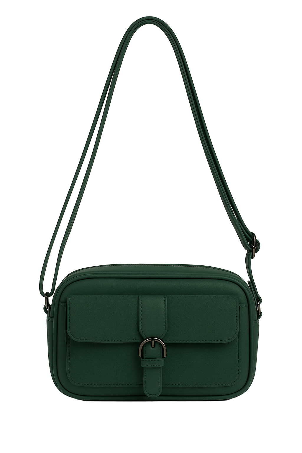 Crossbody taske med spænde front 24x7x15cm