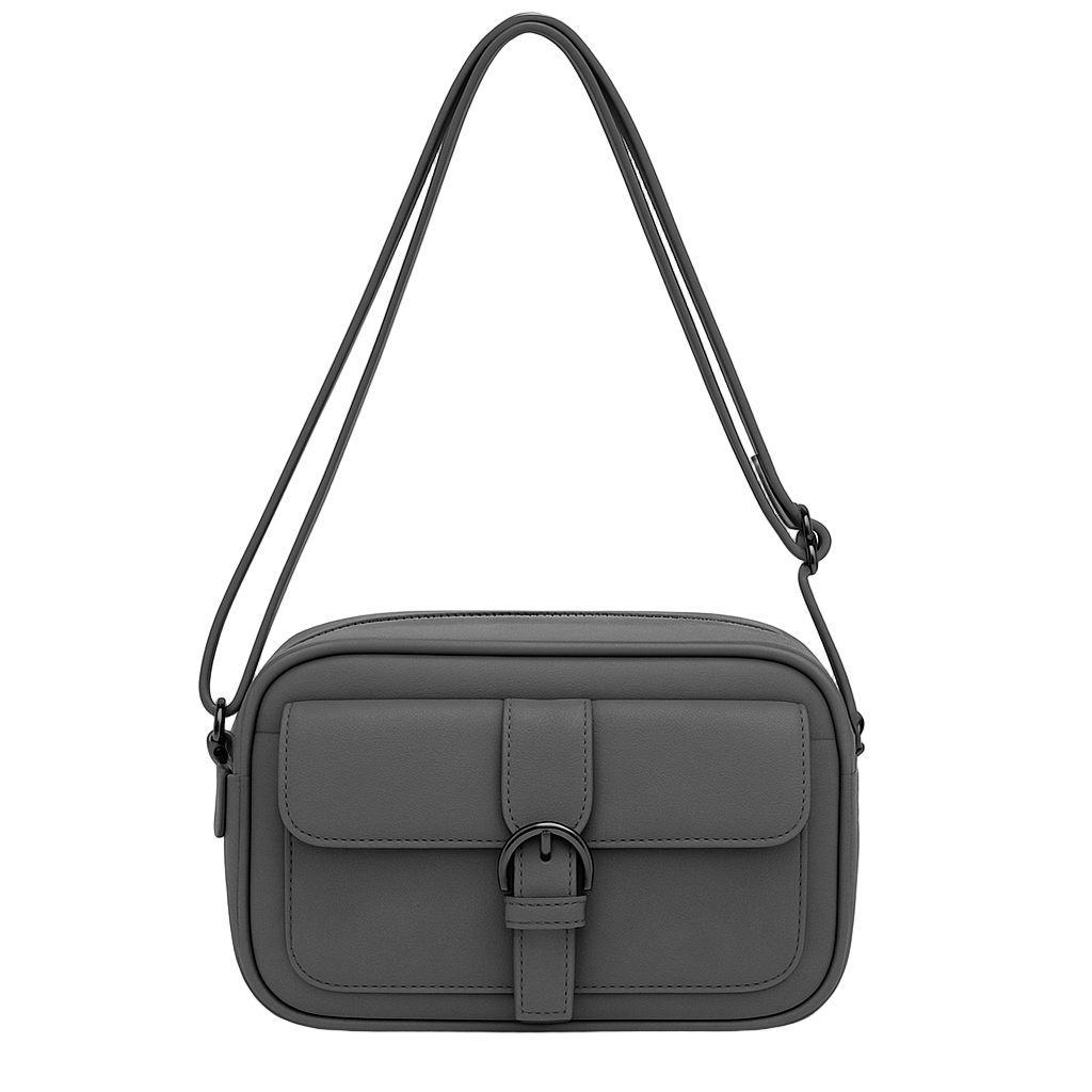 Crossbody taske med spænde front 24x7x15cm