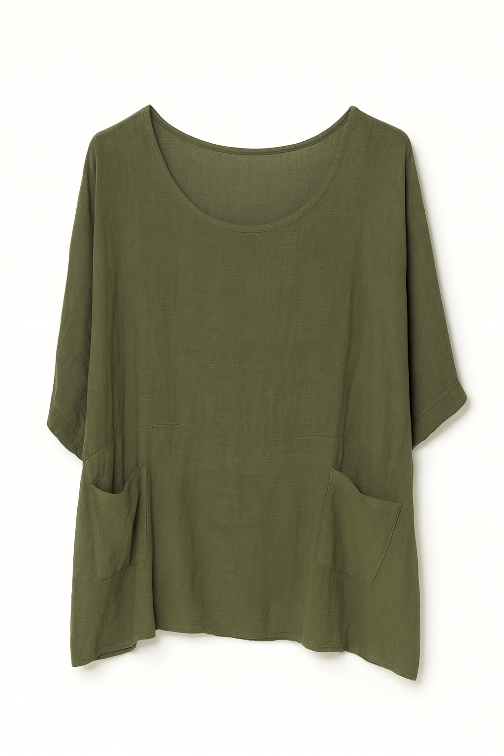 Oversize bluse med lommer - Brystmål 160cm