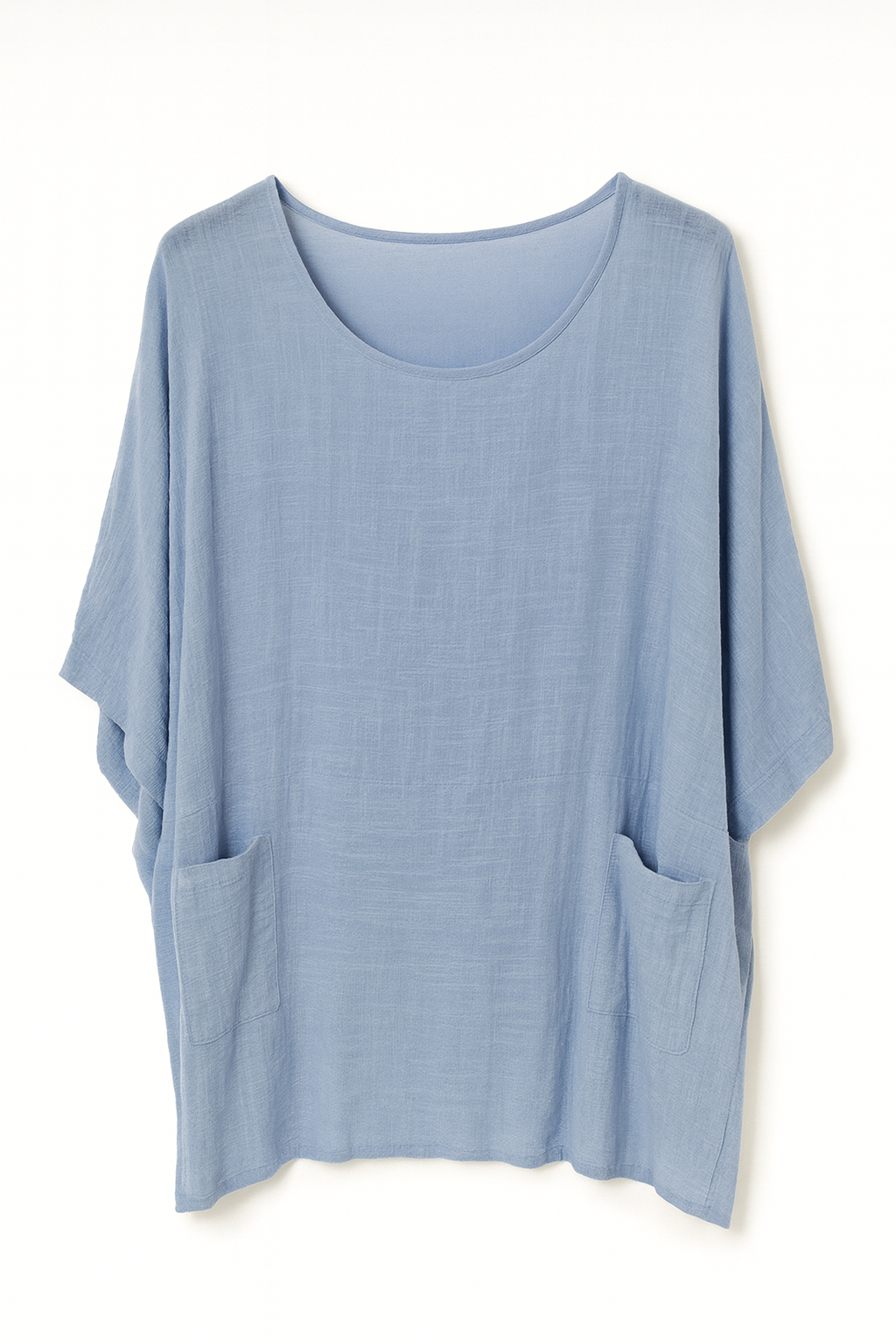 Oversize bluse med lommer - Brystmål 160cm