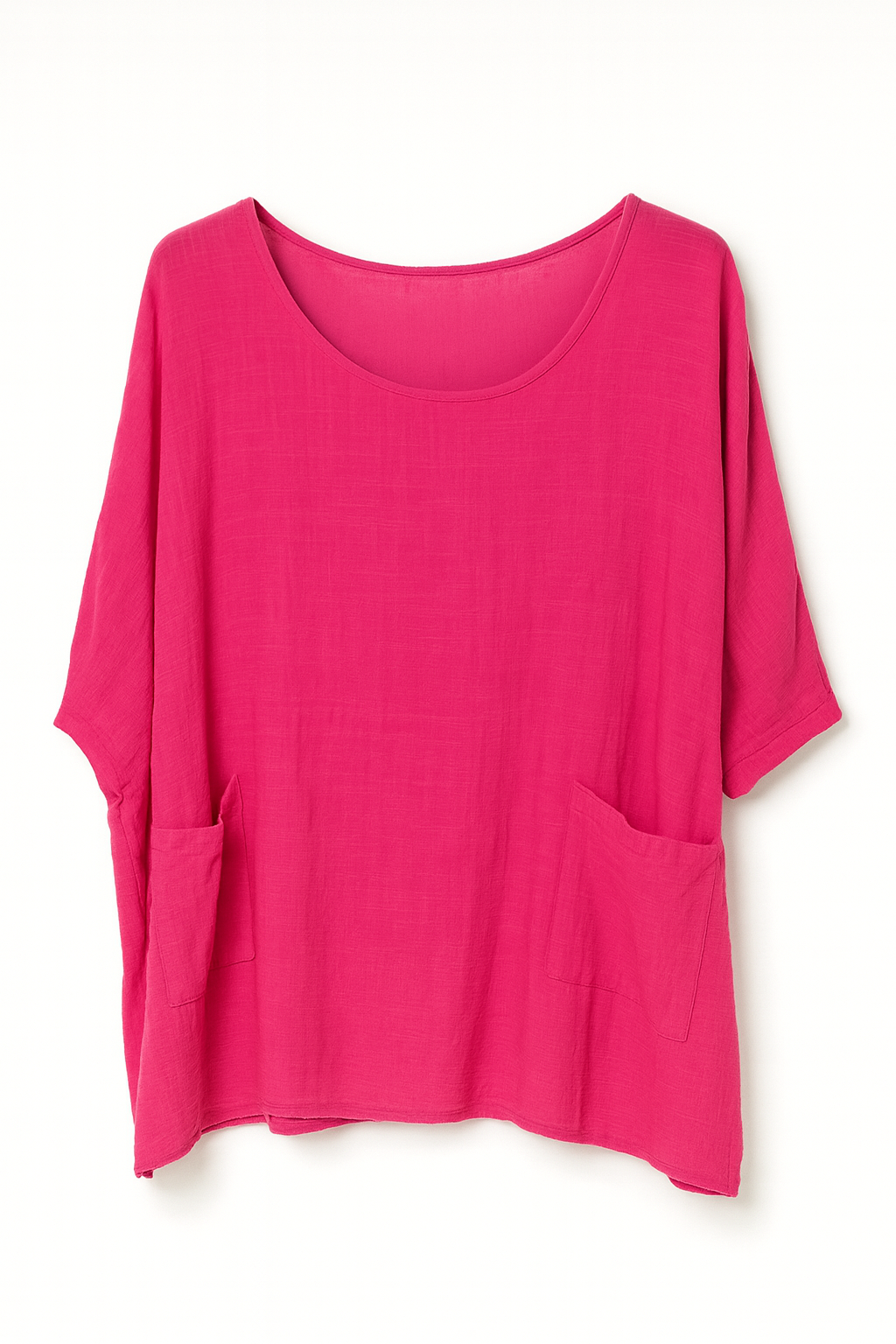 Oversize bluse med lommer - Brystmål 160cm