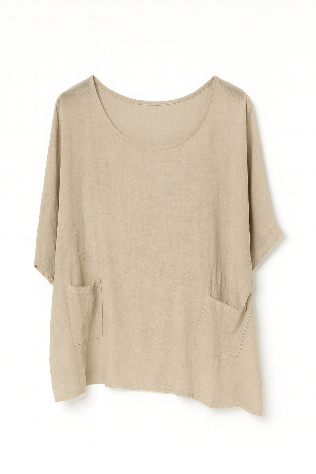 Oversize bluse med lommer - Brystmål 160cm