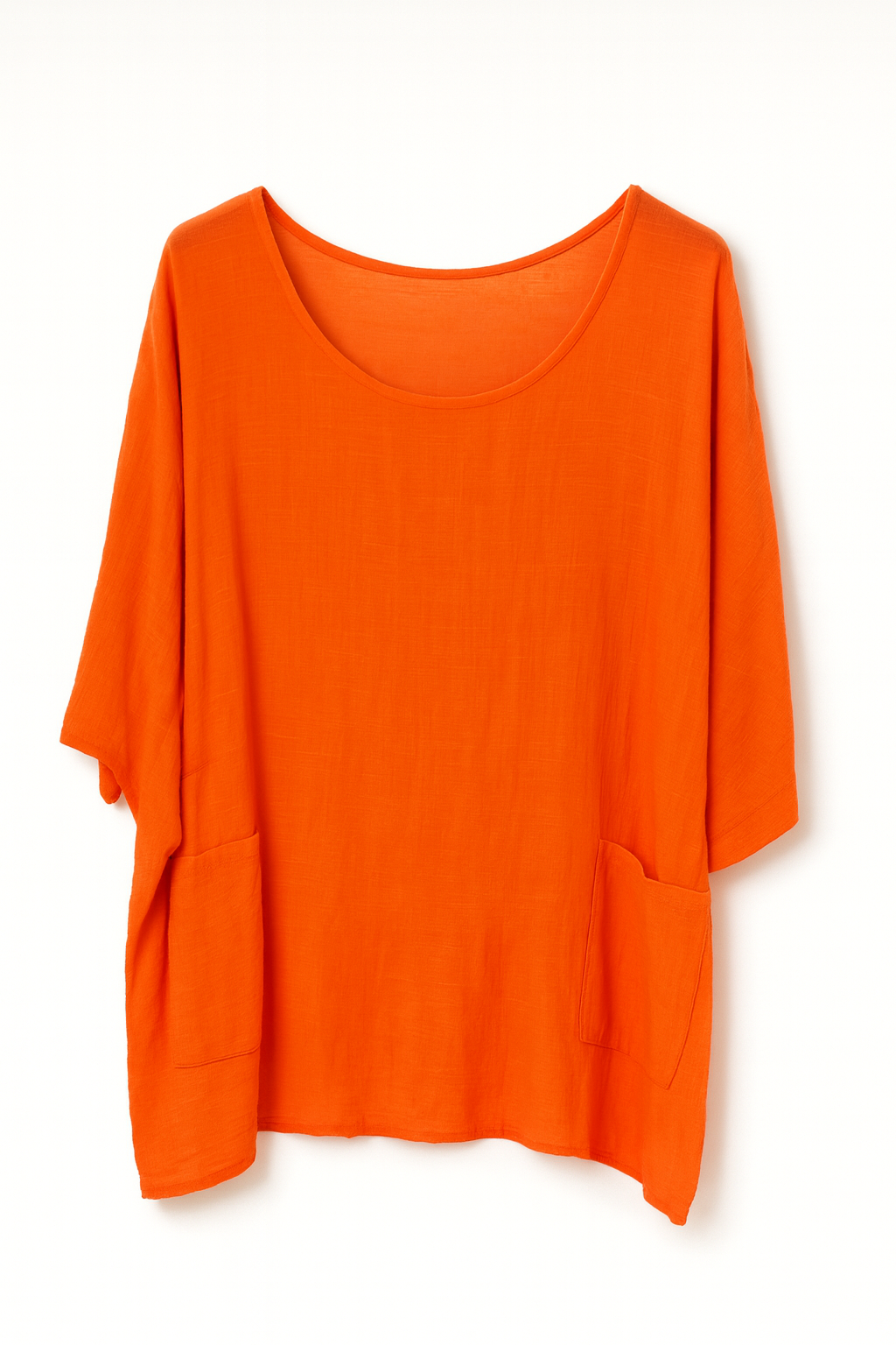 Oversize bluse med lommer - Brystmål 160cm