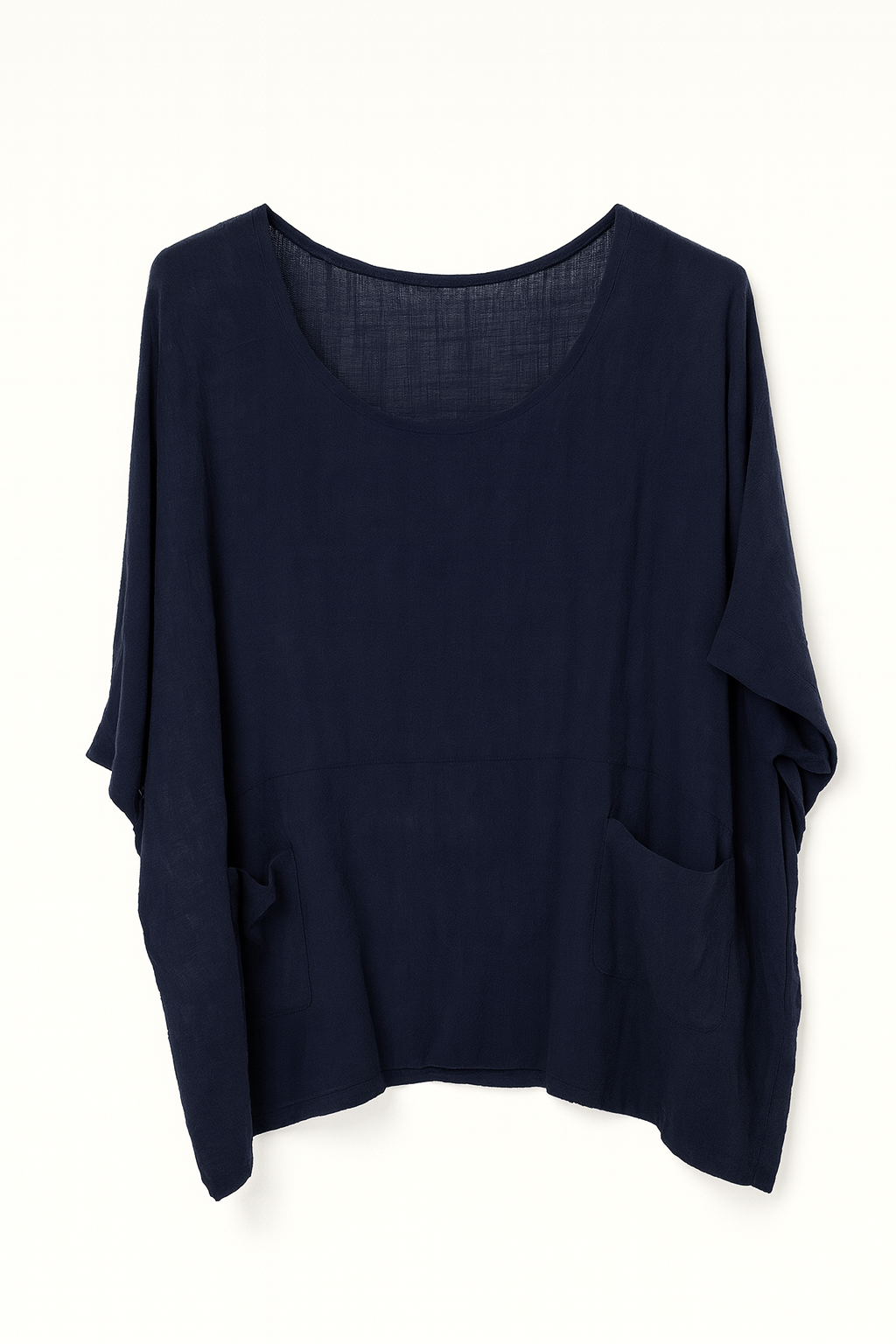 Oversize bluse med lommer - Brystmål 160cm
