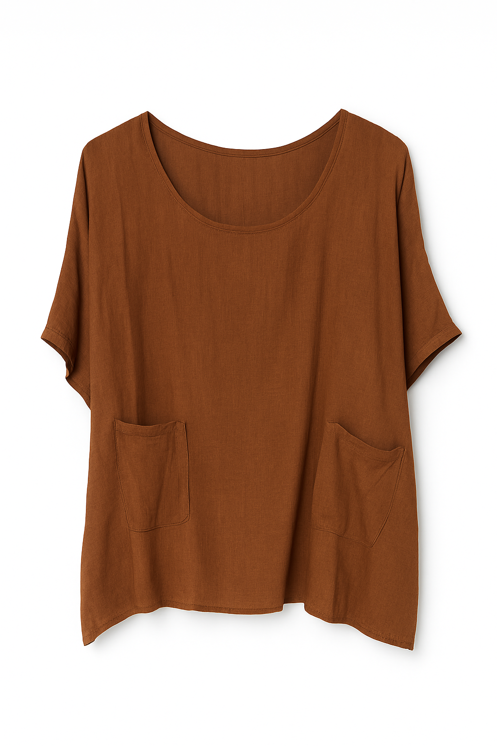 Oversize bluse med lommer - Brystmål 160cm
