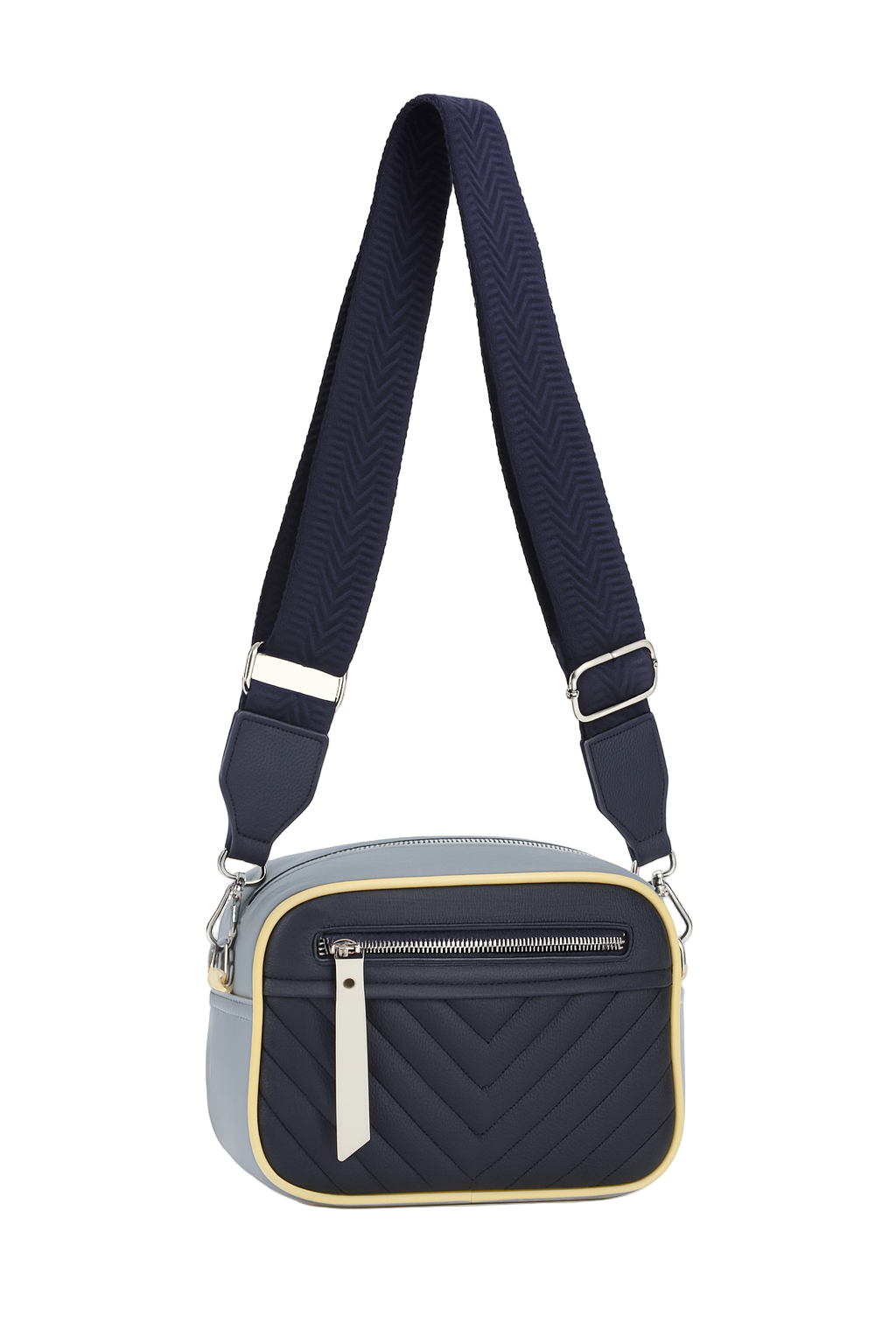Color block crossbody taske 24x8x18cm - Ingen returret