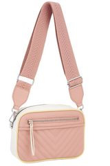 Color block crossbody taske 24x8x18cm - Ingen returret