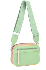 Color block crossbody taske 24x8x18cm - Ingen returret