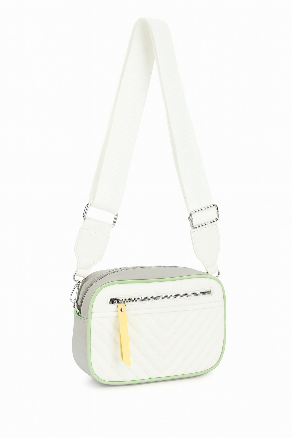 Color block crossbody taske 24x8x18cm - Ingen returret
