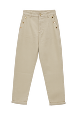 Jeans med guld knapper mom fit