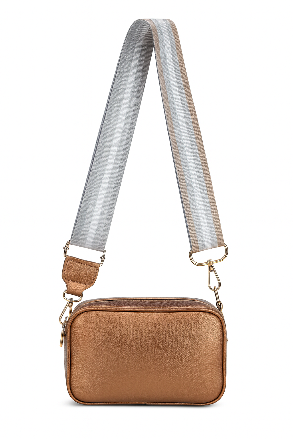 Taske med Taskestrop Metallic  L22 x H15 cm