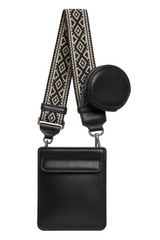 Shiny telefontaske/pung med skulderstrop stående – 20cm x 11cm x 4cm