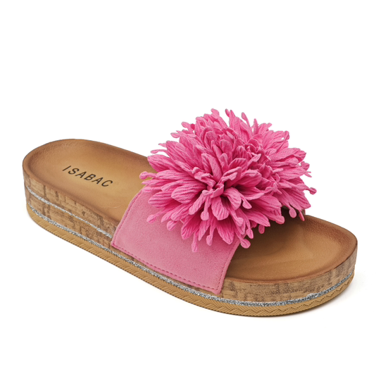 Sandal med blomster front - Ingen returret