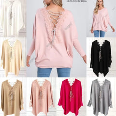 Strik med blonde og bling - Str. 38-48