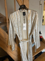 Metallisk lang kimono