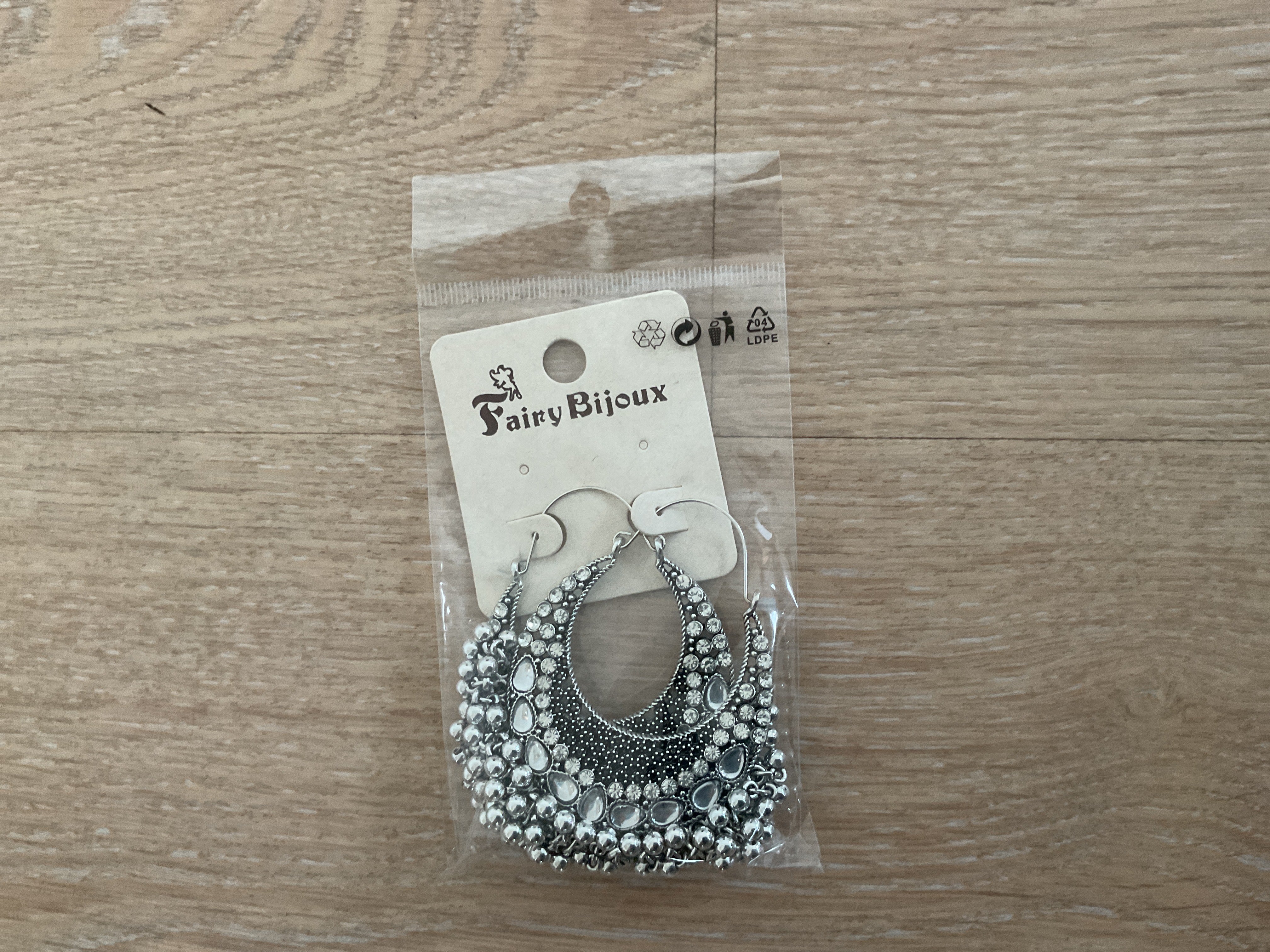 Boho hoop øreringe med vedhæng