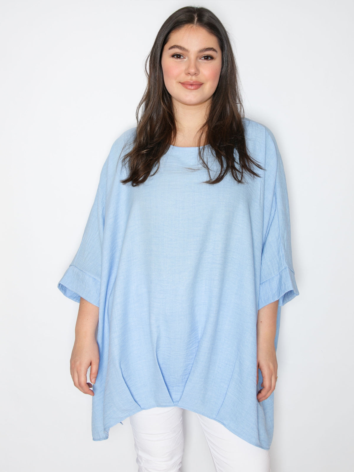 Oversize bluse med læg - ITFEB25