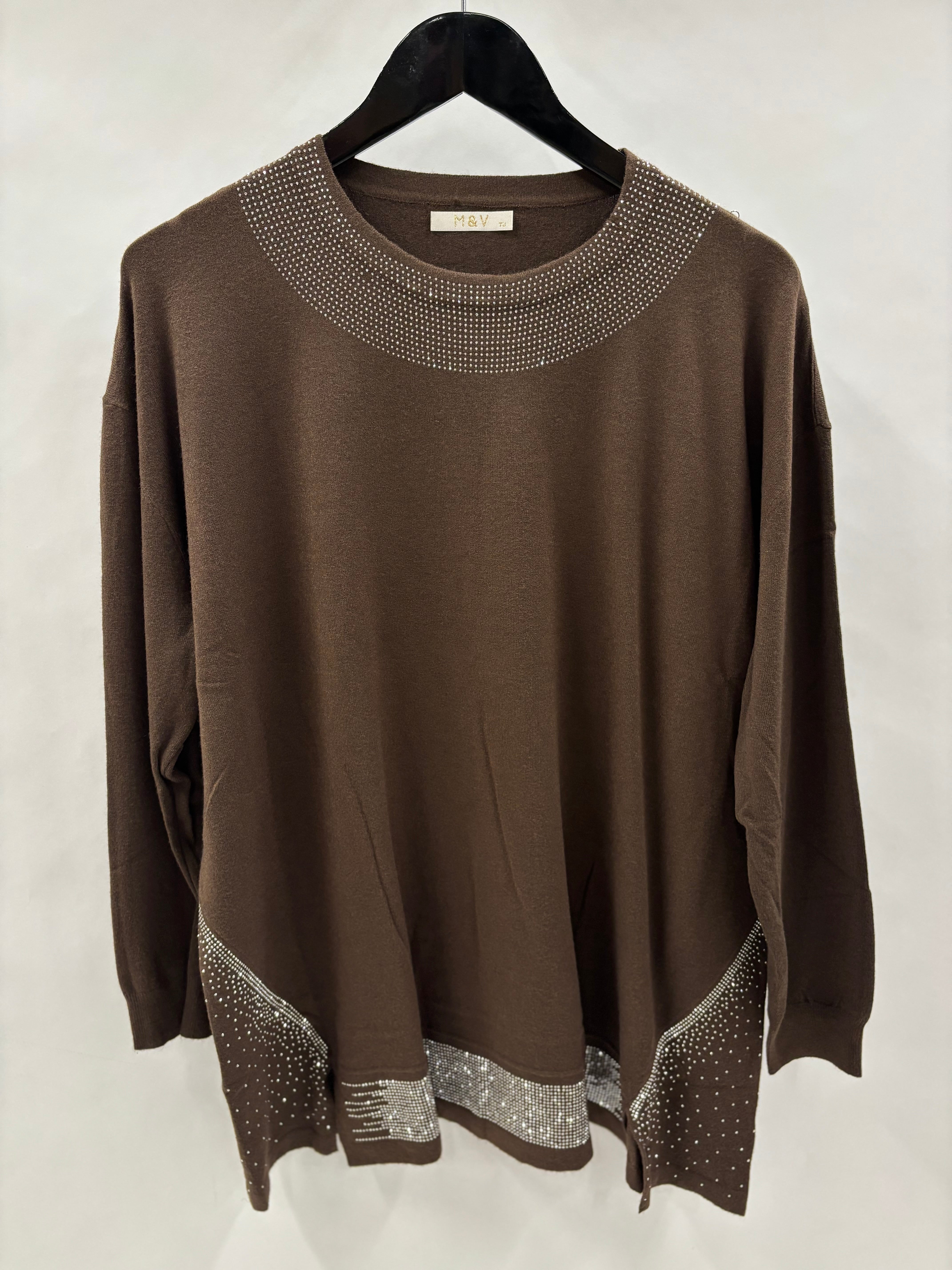 Strikbluse, Blingkanter