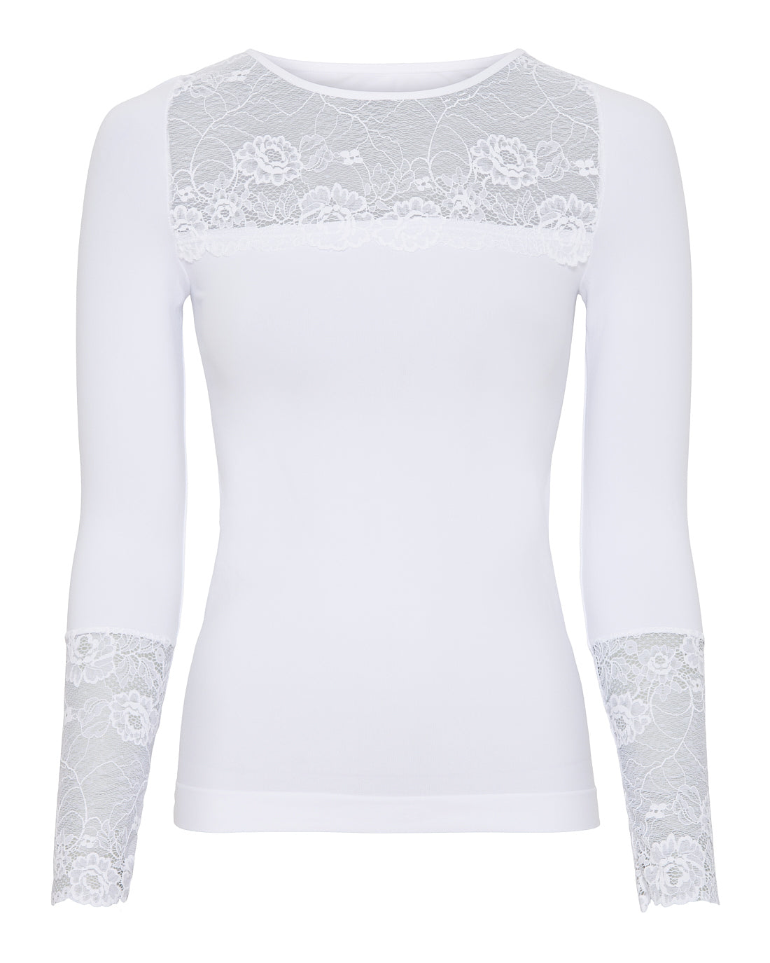 Tim &amp; Simonsen Nancy Blouse lace chest LS