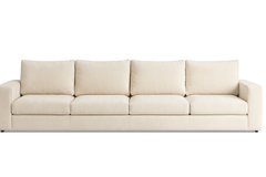 Sofa cream colored velor