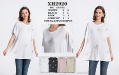 T-shirt med fjer bling - ITMARTS25