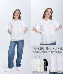 T-shirt med paillet bord - ITMARTS25