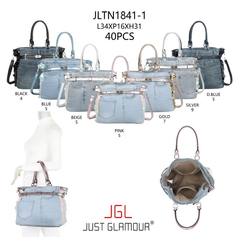 Cowboy taske med pailletter 34x16x31cm - ITMARTS25