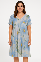 A-shape kjole med blomsterprint - ITMAJ25