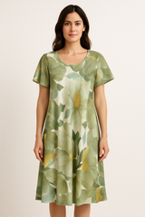 A-shape kjole med blomsterprint - ITMAJ25