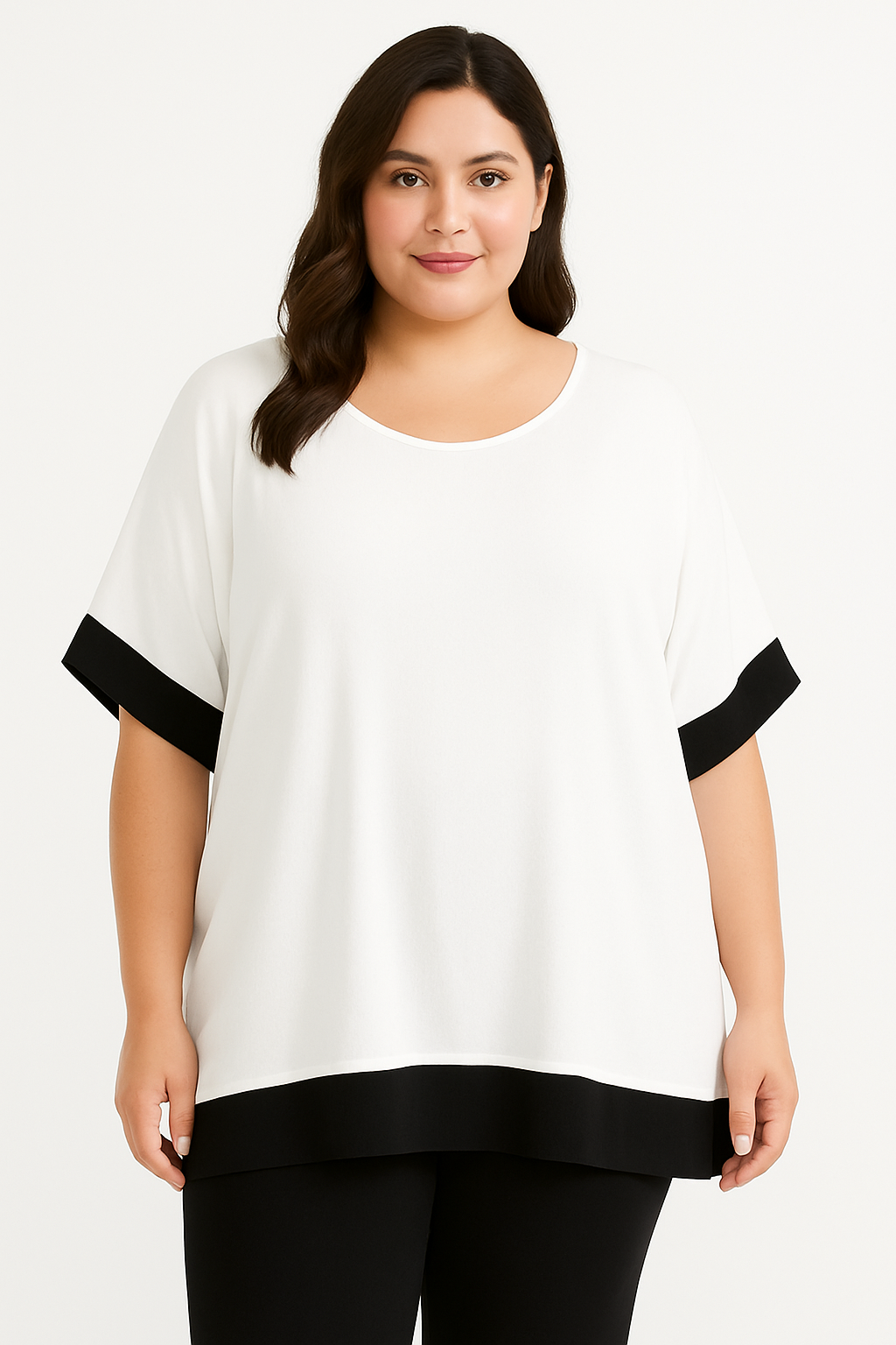 Bluse med kontrast farver - ITMAJ25