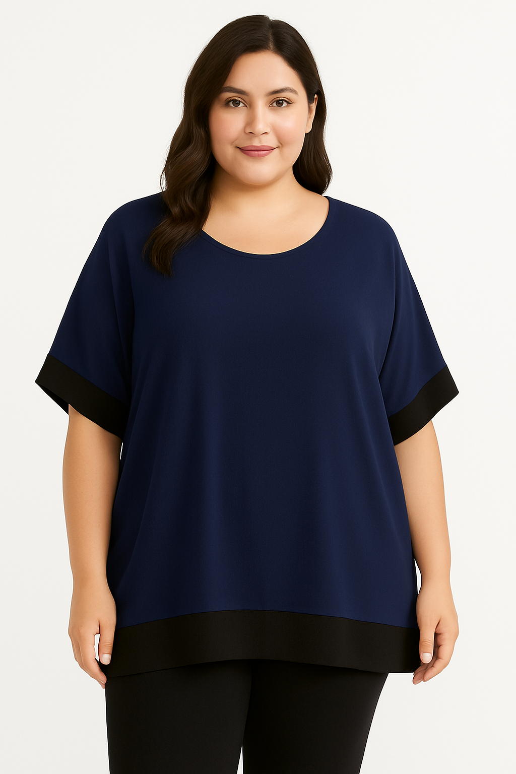 Bluse med kontrast farver - ITMAJ25