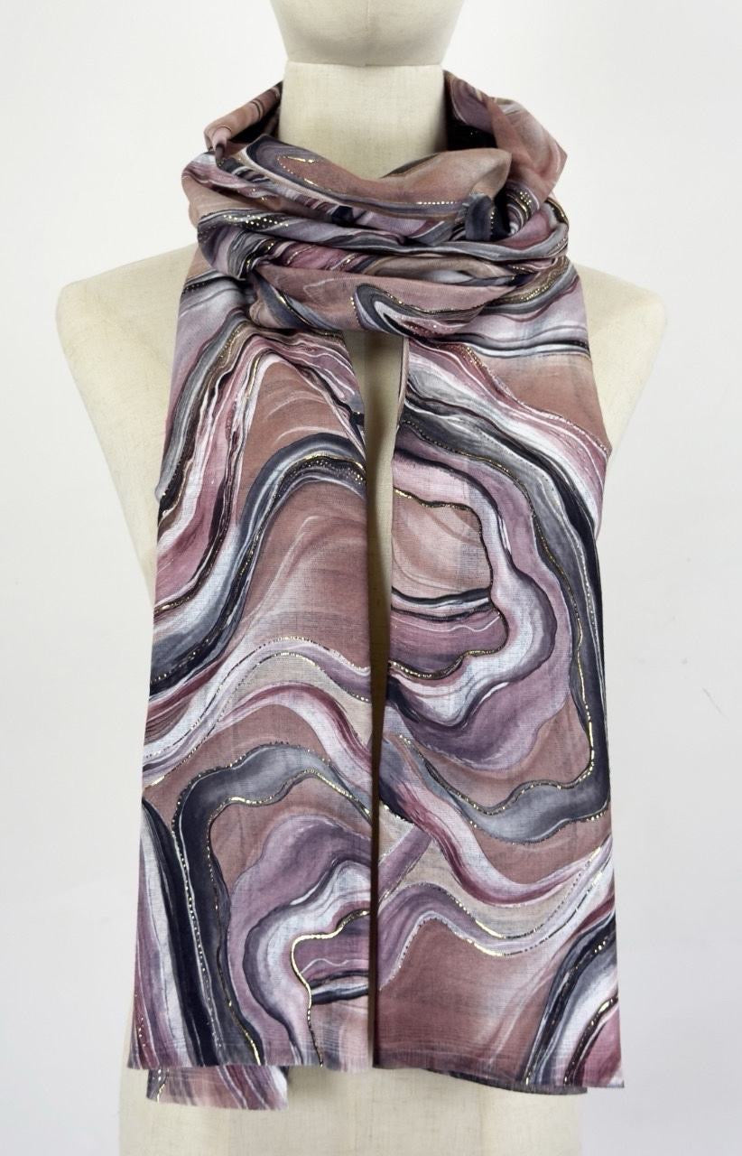 Tørklæde med swirl