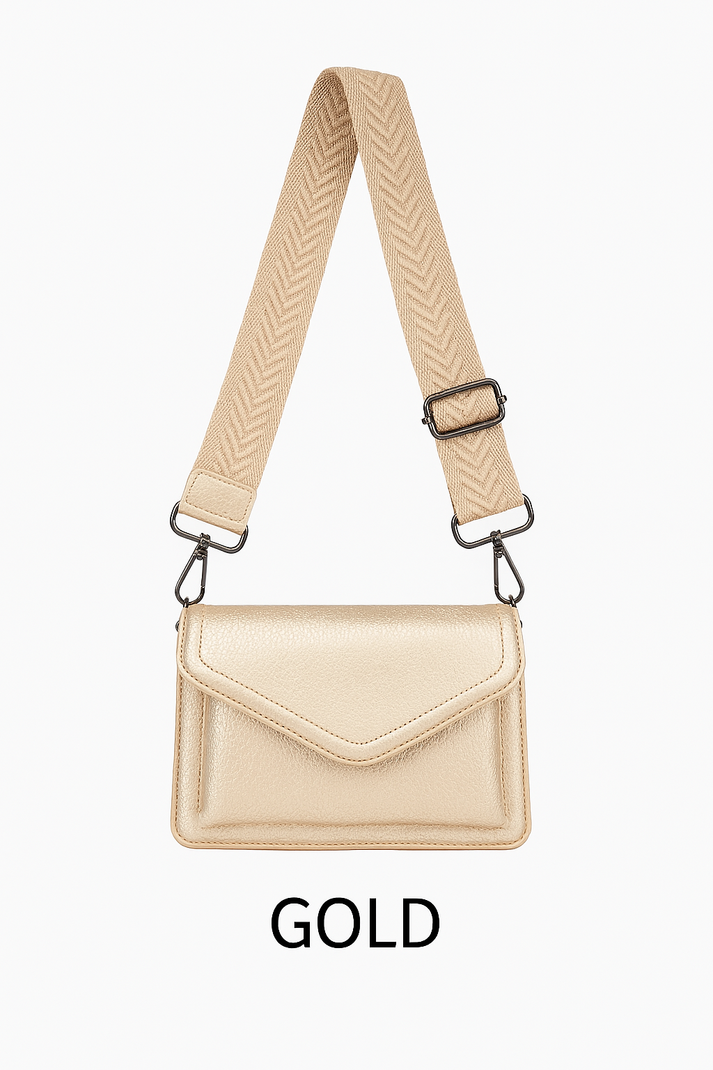 Crossbody taske med kuvertform 23x8x16cm - ITJULI25