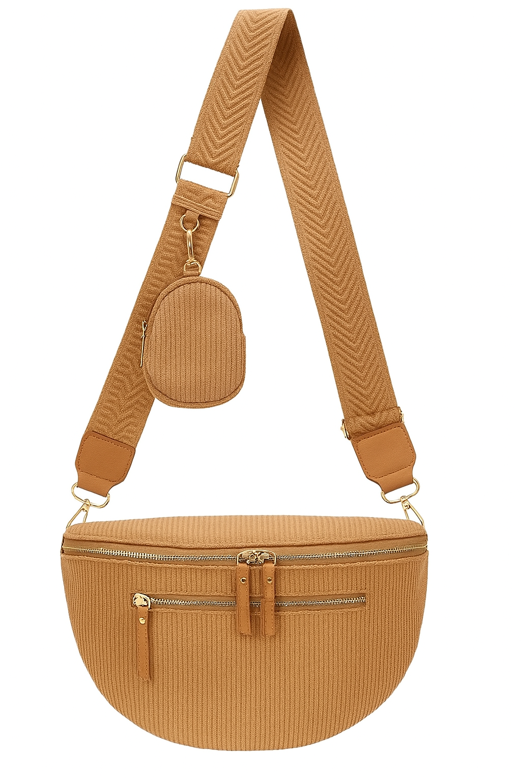 Fløjlsbæltetaske 31x11x22cm - ITJULI25