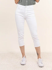 Hvide capri jeans