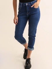 Boyfriend jeans med fold small size