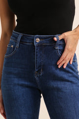 Boyfriend jeans med fold small size