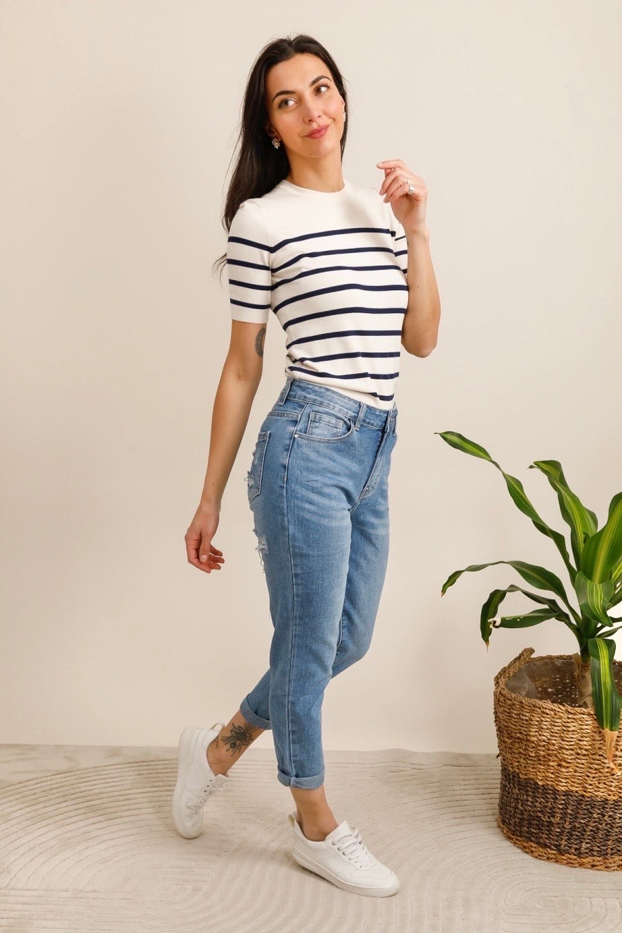 Jeans med rå detaljer by G-Smack