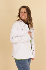 Denimjakke med stræk plus size by G-Smack