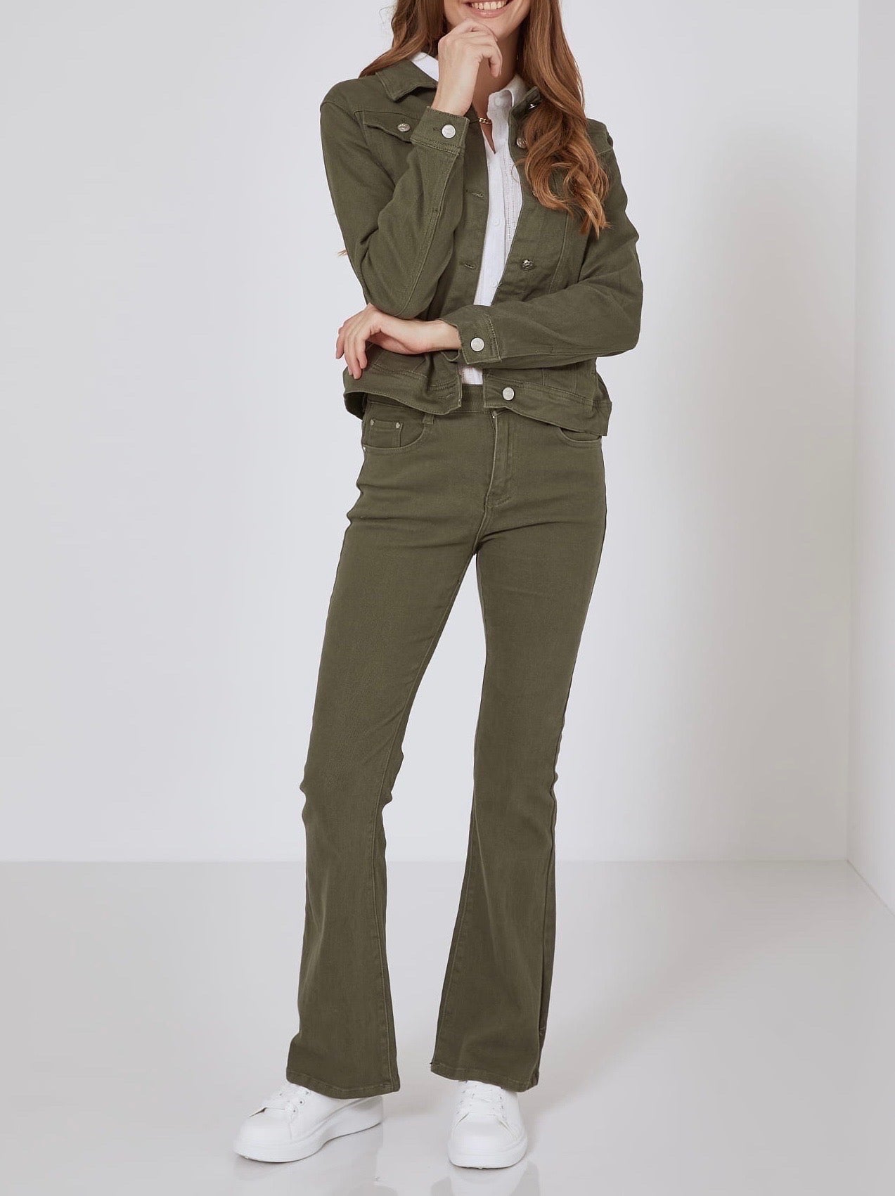 Denimjakke med stræk plus size by G-Smack